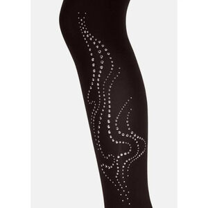 NWT Wolford Minerva Tights 66 Den! With 500 Studs Size S